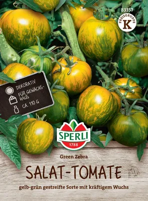 Produktbild von SPERLI Tomatensamen Green Zebra Solanum lycopersicum 4 Pflanzen