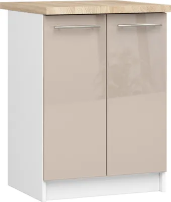 Zdjęcie produktu dla AKORD Furniture Factory KS0POLIBIACAPPOL007, 2 drzw., 2 pół., Biały, Drzwi na zawiasach, 16 mm, 460 mm