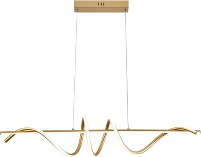 Zdjęcie produktu dla Lampa wisząca LED Serpent złota 34W Odcienie bieli 2720lm metal wym:120x90x20cm IP20 Reality