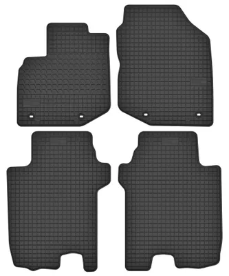 Zdjęcie produktu dla Dywaniki gumowe do Honda Jazz III 2008-2011 (hatchback) – 4 szt., czarne, dopasowane – Wielganizator SolidTread