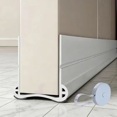 Produktbild von Türdichtung 93 cm, weiß, für Türspalt 3.5 - 5.5 cm, Zugluftstopper