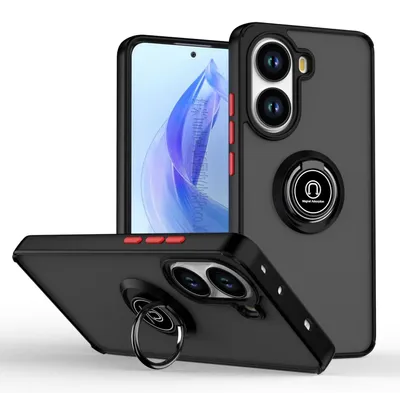 Obrázek produktu pro Pro Xiaomi Poco X7 Pro 5G / Redmi Turbo 4 Q Series Shadow Design TPU + PC ochranný obal černý / červený
