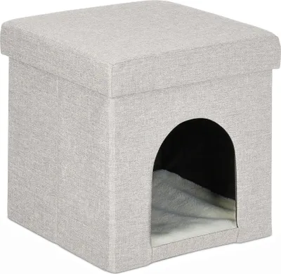 Produktbild von relaxdays Katzenhöhle faltbar beige
