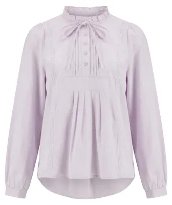 Image de Chemise pour femme DULCEY - couleur lilas, taille XS