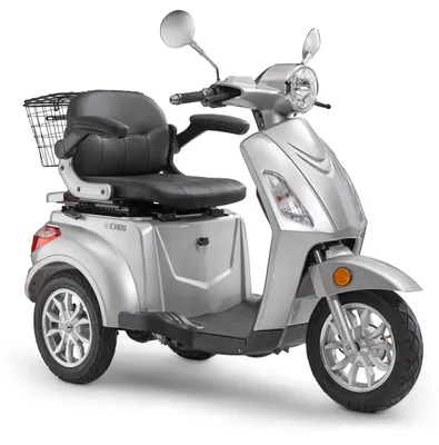 Produktbild von Elektroroller LuXXon E3800 - Elektro Dreirad / Seniorenmobil mit 800 Watt, max. 20 km/h, Reichweite bis zu 65 km, silber