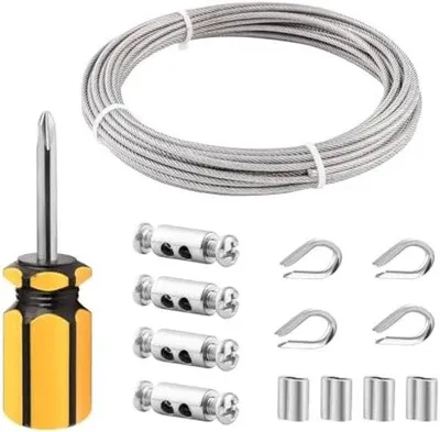 Image de Câble en acier inoxydable 3 mm x 10 m avec accessoires