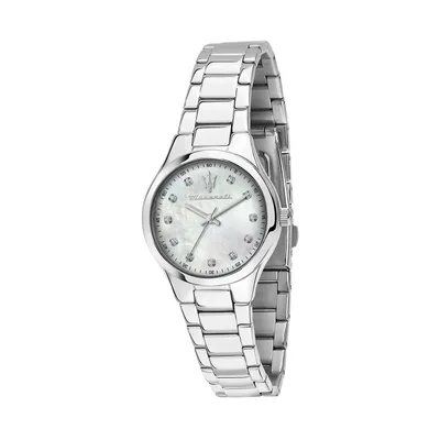 Produktbild von Maserati Edelstahl Armband-Uhr Analog Attrazione Damen silber D2UMAR8853151504