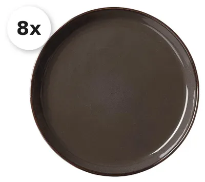 Produktbild von Dessertteller / Frühstücksteller 20,5cm 8er Set Visby dunkel grau