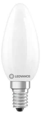 Produktbild von LEDV LED Kerze 5,9-60W/827 806lm E14 Filament matt dimmbar 300° EEK D