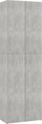 Immagine prodotto di vidaXL Büroschrank Betongrau 60x32x190 cm Holzwerkstoff
