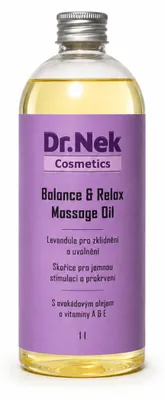 Image de Huile de massage à la lavande Dr. Nek Balance & Relax, 1 litre