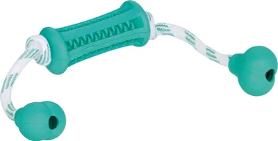 Produktbild von Vollgummi Stick mit Seil "DENTAL LINE", mit Minzaroma