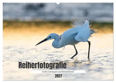Produktbild von Reiherfotografie (Wandkalender 2027 DIN A2 quer), CALVENDO Monatskalender