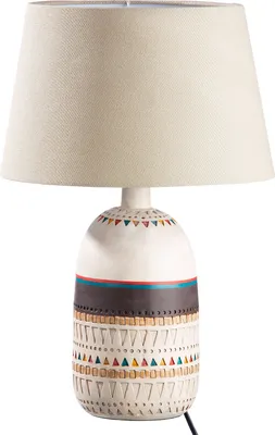 Image de Casablanca Tischleuchte, "Riad", Kunstharz, beige, creme, , H. 46,5 cm, D. 31 cm 37260