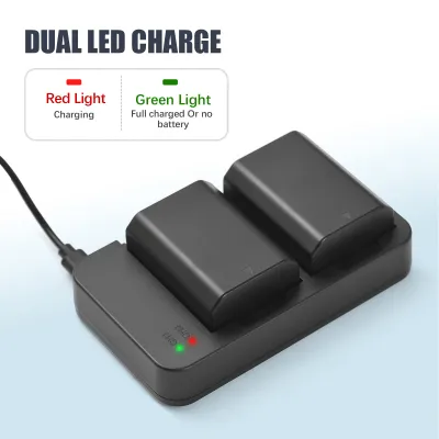 Zdjęcie produktu dla Zestaw baterii i ładowarki NP-FZ100 do aparatu z 2-gniazdową ładowarką + 2 baterie NP-FZ100 7,2 V 2300 mAh + kabel USB do ładowania Zamiennik do Sony ZV-E1/FX3/FX30/A7C/Alpha A7 III/A7R III/A9/Alpha 9/A7R3/a6600/a7R IV