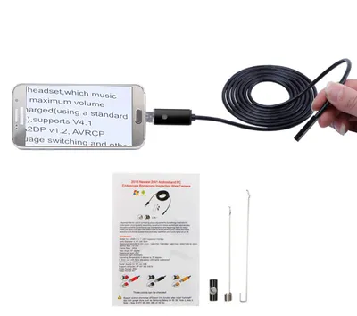 USB-Endoskopkamera, 2-in-1, wasserdicht, 6 LEDs, 2 m, für Android