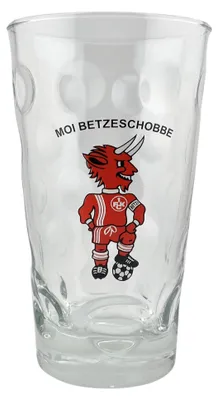 Produktbild von 1. FC Kaiserslautern - Moi Betzeschobbe Dubbeglas 0,5 L - für Pfalz, Betze und 1. FCK Fans