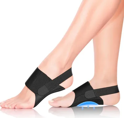 Produktbild von Fußgewölbe Bandagen gegen Plantarfasziitis, verstellbare Fußstütze für Männer & Frauen, Linderung bei Plattfuß, flachen Füßen & Schmerzen