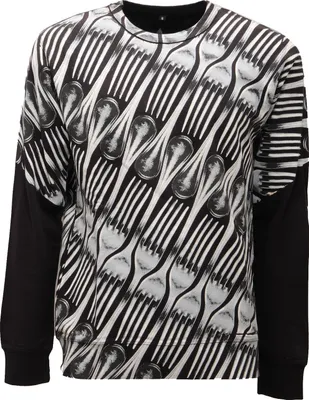 Zdjęcie produktu dla 4581O bluza męska SANGUE forchetta czarna bluza męska
