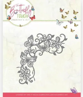Produktbild von Stanzschablone - Jeanines Art - Schmetterling Touch - Swirls und Schmetterlinge
