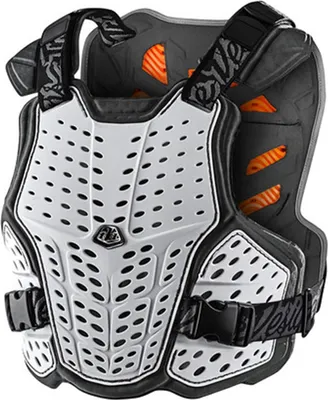 Produktbild von Troy Lee Designs Rockfight Chest Protector, white, youth one size
