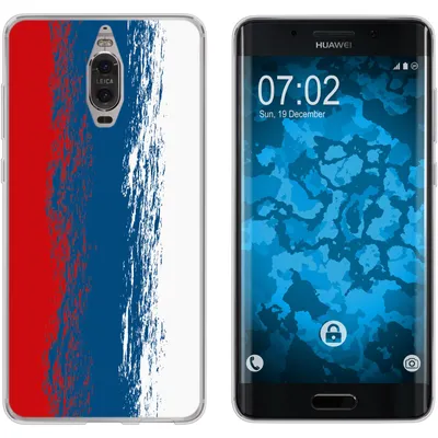 Produktbild von PhoneNatic Case kompatibel mit Huawei Mate 9 Pro Silikon-Hülle WM Russland M9