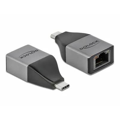 Produktbild von Delock USB Type-C Adapter zu Gigabit LAN 10/100/1000 Mbps  kompaktes Design