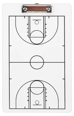 Produktbild von Basketball-Coaching-Board, PVC, trocken abwischbar, Klemmbrett, Strategie-Whiteboard für Spiele, Spielplanung, Training