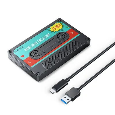 Zdjęcie produktu dla Obudowa Orico Ssd/Hdd Sata 2,5" Usb-C 6Gbps, Taśma