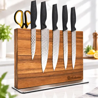 Productafbeelding van Magnetisch messenblok, 30 cm, bruin, voor de keuken