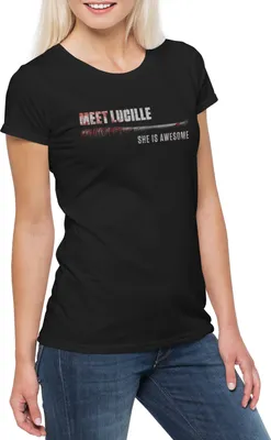Produktbild von Urban Backwoods Meet Lucille, Damen T-Shirt, Farbe: Schwarz, Größe: L