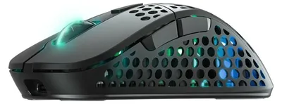 Obrázek produktu pro CHERRY XTRFY M4 RGB, Pro praváky, Optický, RF Wireless + USB Type-C, 19000 DPI, Černá