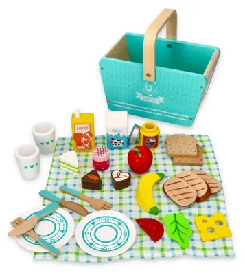 Obrázek produktu pro Sada na piknik pro děti / Picnic Play Set for Kids, doplňky do dětských kuchyňek a obchůdků, Lelin L40203