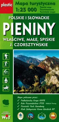 Immagine prodotto di Monti Pieniny polacchi e slovacchi (Pieniny, Małe, Spiskie, lago Czorsztyn). Carta turistica laminata. WITZ