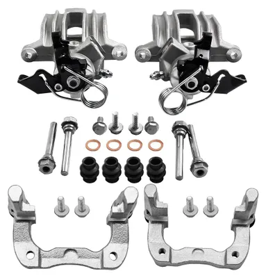 Produktbild von 2 Bremssattel 2 Bremssattelhalter Hinten Links Rechts for Audi A3 VW Golf 4 Bora