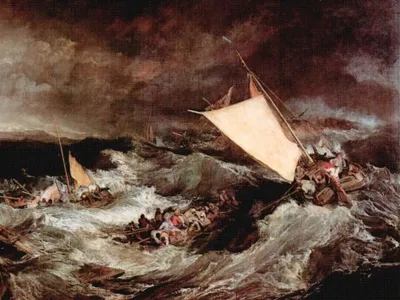 Produktbild von Joseph William Turner Kunstdruck Bild - Schiffbruch, 1805 (60 x 80 cm)