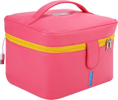 Image de Boîte de stérilisation UV portable Vêtements de bébé Masque de biberon Jouet USB-chargé Sac de nettoyage désinfectant pour les voyages à l'hôtel à la maison en plein air, grand, rose