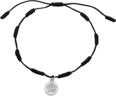 Produktbild von Unique Textilarmband mit 925 Silberanhänger Zirkonia TXB0092