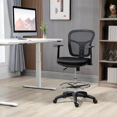 Immagine prodotto di MODFU Sedia direzionale ergonomica con rotelle girevoli a 360°, sedia da ufficio girevole con sedile e schienale girevoli, sedia da computer con schienale in rete, Beige