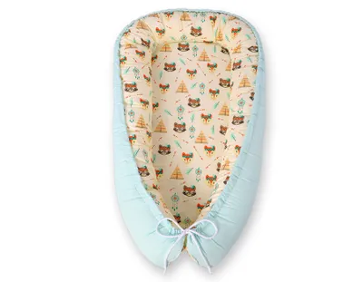 Image de Bobono Premium lit de bébé crème 2-en-1 kojec