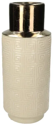 Produktbild von Engelnburg Vase Blumenvase Steinzeug Weiß 36x15x15