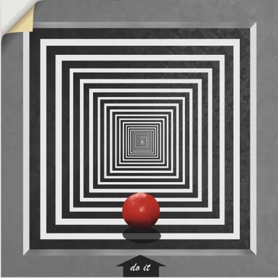 Produktbild von ARTland Wandbild, selbstklebend Mach es Größe: 30x30 cm