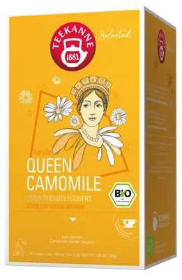 Produktbild von TEEKANNE Luxury Cup Queen Camomile -Tee 25 Portionen