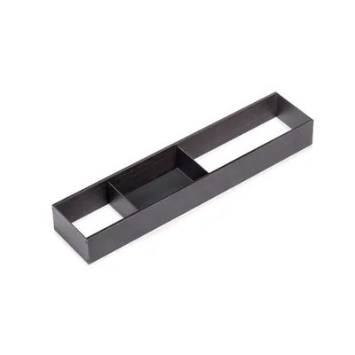 Produktbild von Emuca Schubladenorganisator Orderbox, 100x470mm, Stahl und Holz, Anthrazitgrau