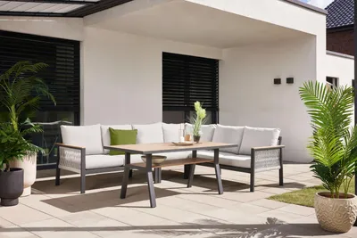 Produktbild von Primaster Gartenmöbel-Set Kos Aluminium in Holzoptik