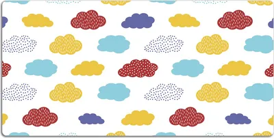 Produktbild von Schreibtischmatte Tischunterlage 120x60 cm Mauspad - Bunte Wolken