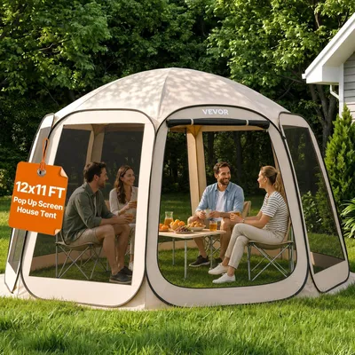 Immagine prodotto di Tenda pop-up per 10-12 persone, con pareti laterali e borsa per il trasporto