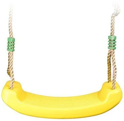 Produktbild von Schaukel Sitz, Gelb, Kunststoff, für Schaukelgestelle 2 m - 2,5 m, UV-beständig, Bis 50 kg, 3-12 Jahre