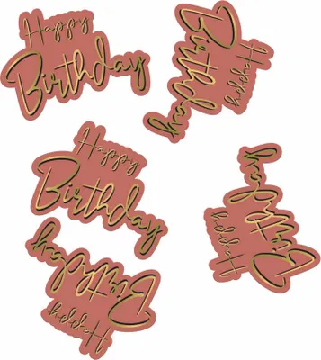 Produktbild von Tischkonfetti Happy Birthday Golden Dusk