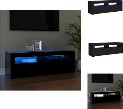 Immagine prodotto di mobile TV vidaXL con luci LED nero 120x35x40 cm - Mobili TV
